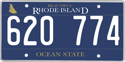 RI license plate 620774