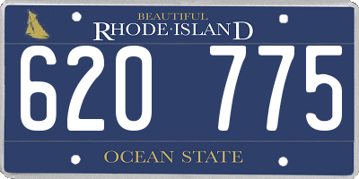 RI license plate 620775