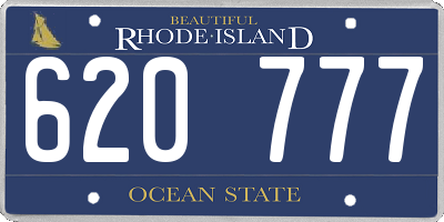 RI license plate 620777
