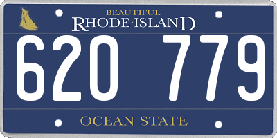 RI license plate 620779