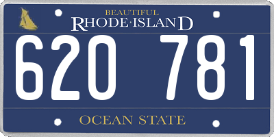 RI license plate 620781