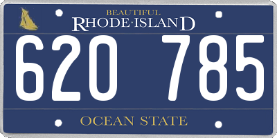RI license plate 620785