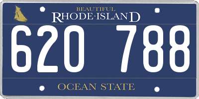 RI license plate 620788