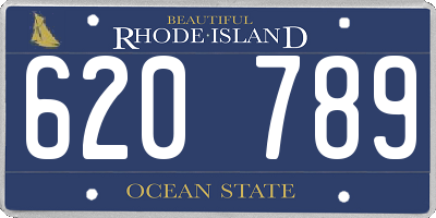 RI license plate 620789