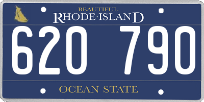 RI license plate 620790