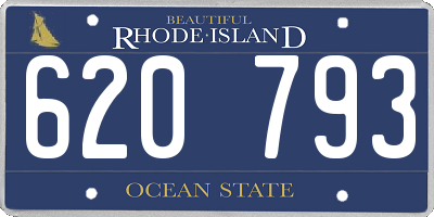 RI license plate 620793