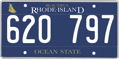 RI license plate 620797