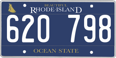 RI license plate 620798