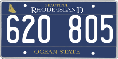 RI license plate 620805