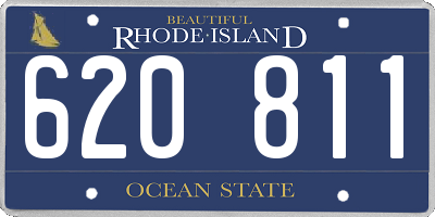 RI license plate 620811