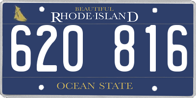 RI license plate 620816