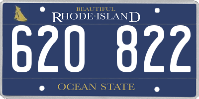 RI license plate 620822