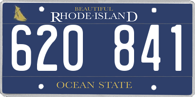 RI license plate 620841