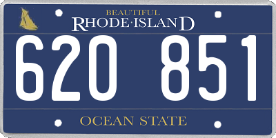 RI license plate 620851
