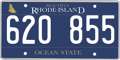 RI license plate 620855