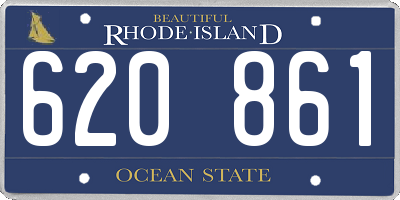 RI license plate 620861