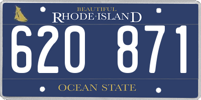 RI license plate 620871