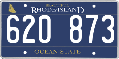 RI license plate 620873