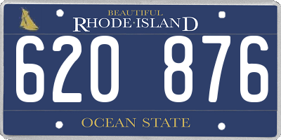 RI license plate 620876
