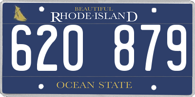 RI license plate 620879