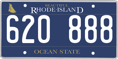 RI license plate 620888