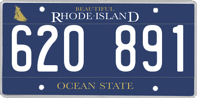RI license plate 620891