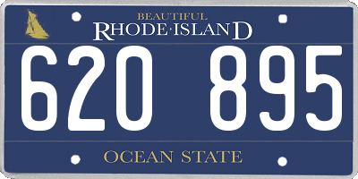 RI license plate 620895