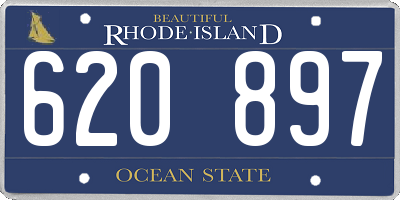 RI license plate 620897