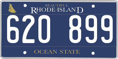 RI license plate 620899