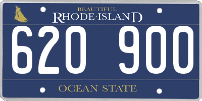 RI license plate 620900