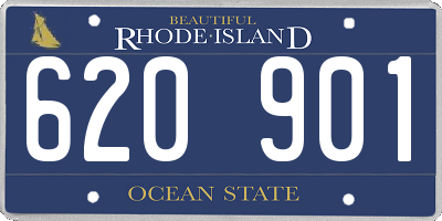 RI license plate 620901