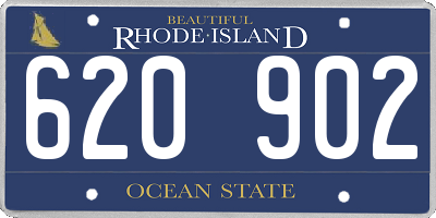 RI license plate 620902
