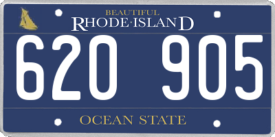 RI license plate 620905