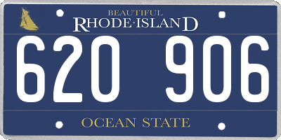 RI license plate 620906