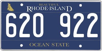 RI license plate 620922