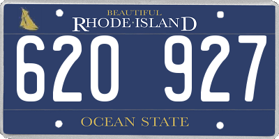 RI license plate 620927