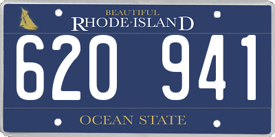 RI license plate 620941