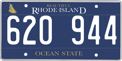 RI license plate 620944