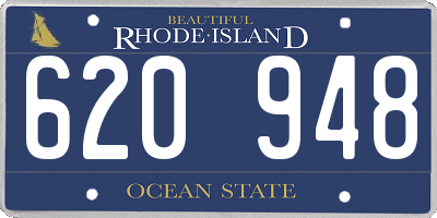 RI license plate 620948