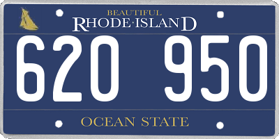 RI license plate 620950
