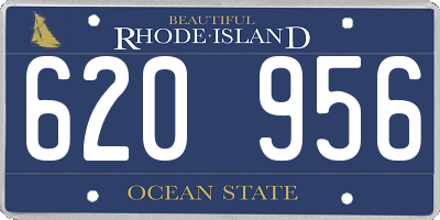 RI license plate 620956