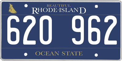 RI license plate 620962