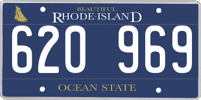 RI license plate 620969
