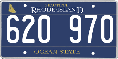 RI license plate 620970