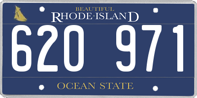 RI license plate 620971