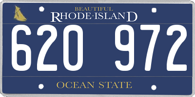 RI license plate 620972