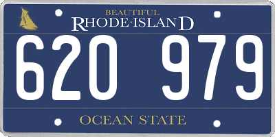 RI license plate 620979