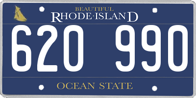 RI license plate 620990