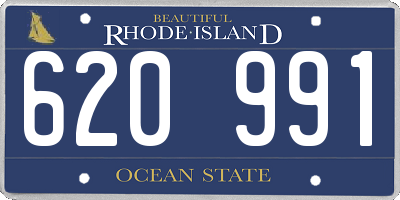RI license plate 620991