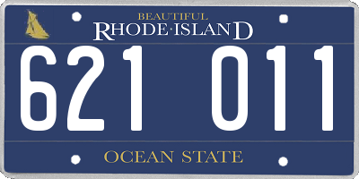 RI license plate 621011